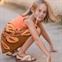 Picture of Papayas - L - Linnen Viscose Blend - Glazuurd Gemberbruin