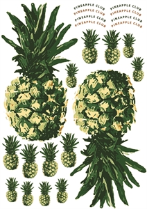 Picture of Pineapples for bag, keychains and garments - DTF A3 - for DIY